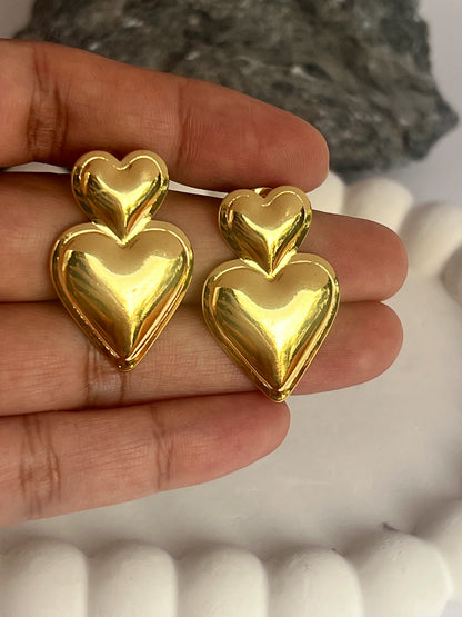 Double Heart earrings