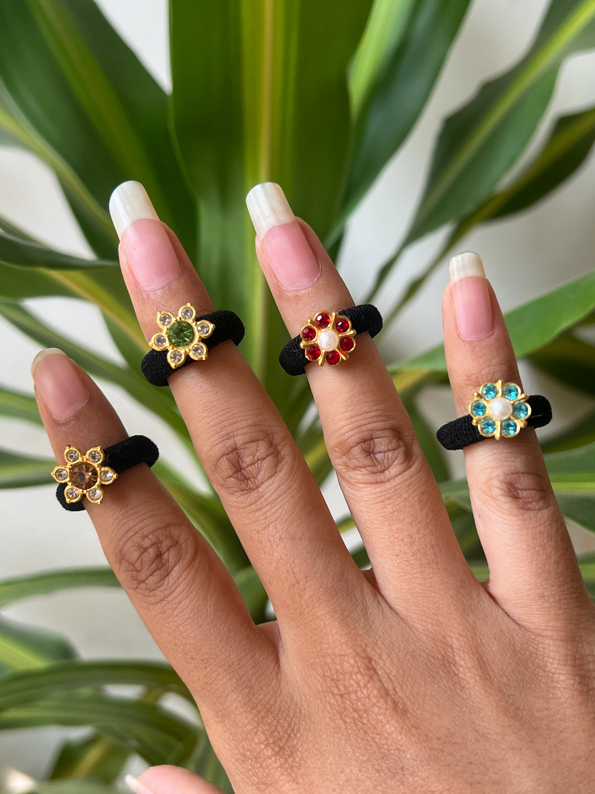 Stone black bands COMBO OF 4