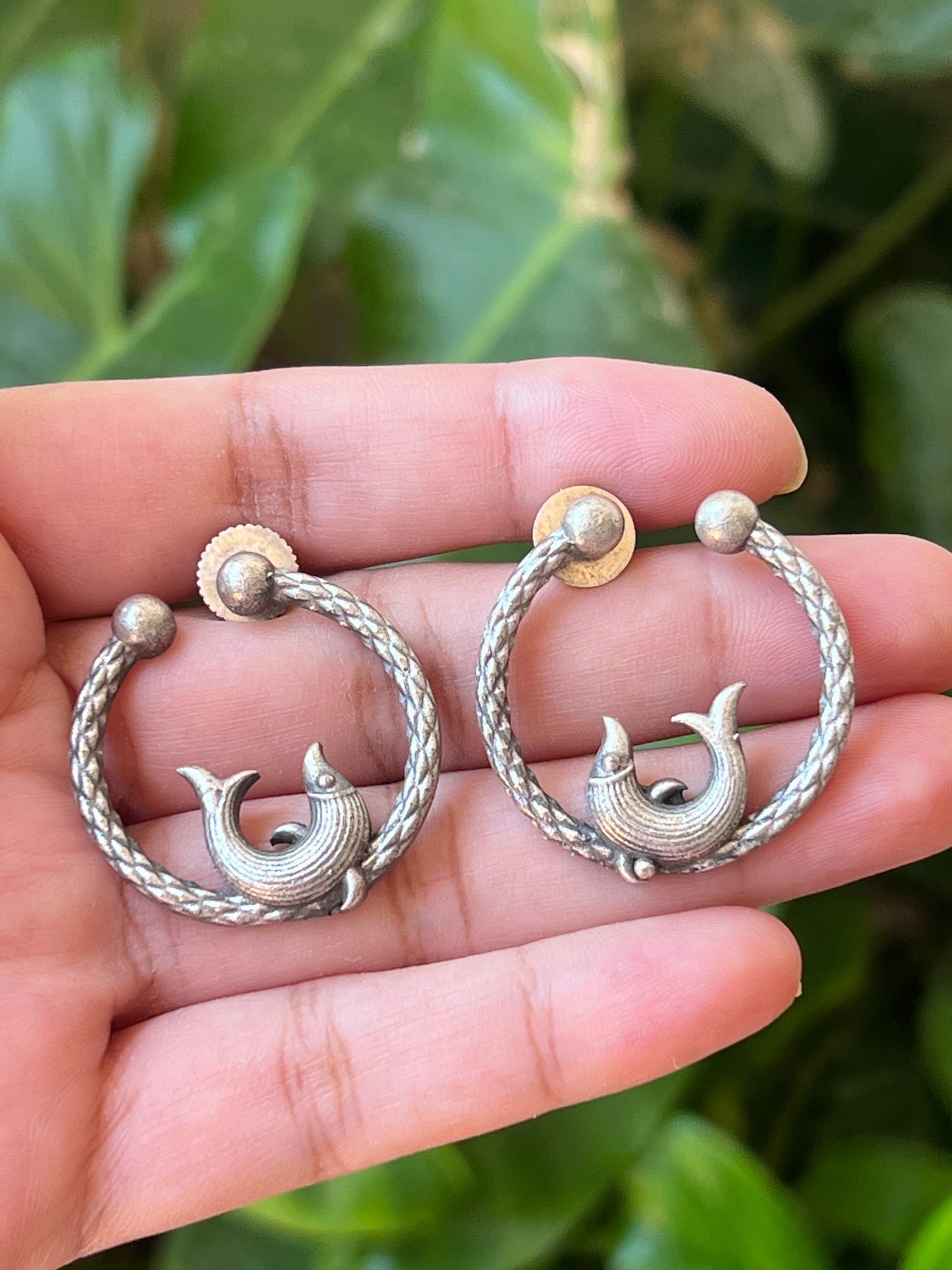 Oxidised earrings