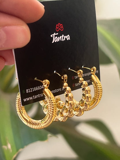 Anti tarnish hoops combo