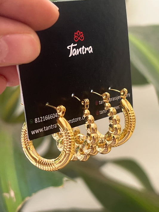 Anti tarnish hoops combo