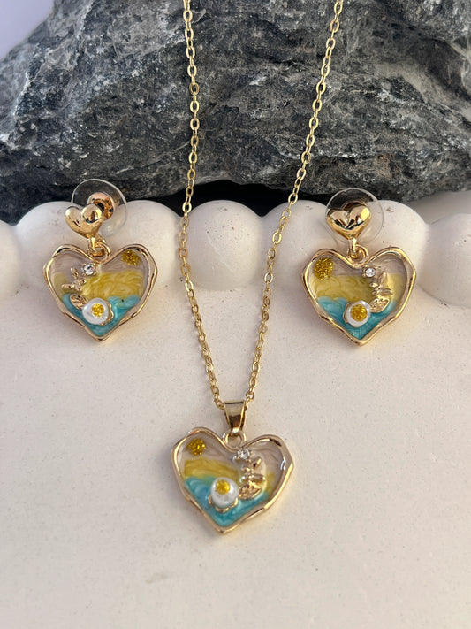 Anti tarnish necklace set