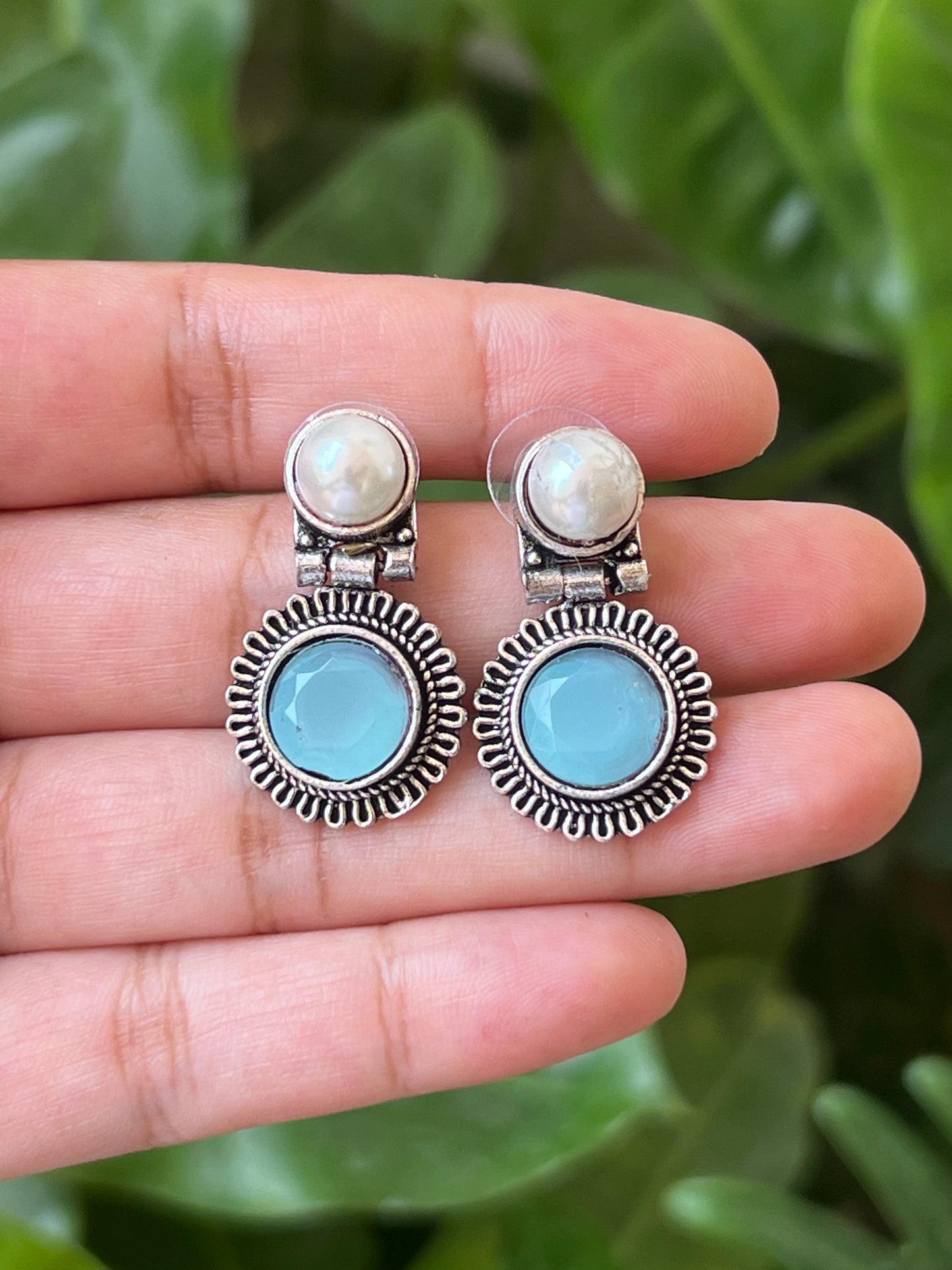Stone earrings