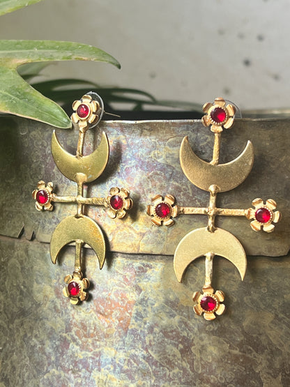 Chand phool earrings
