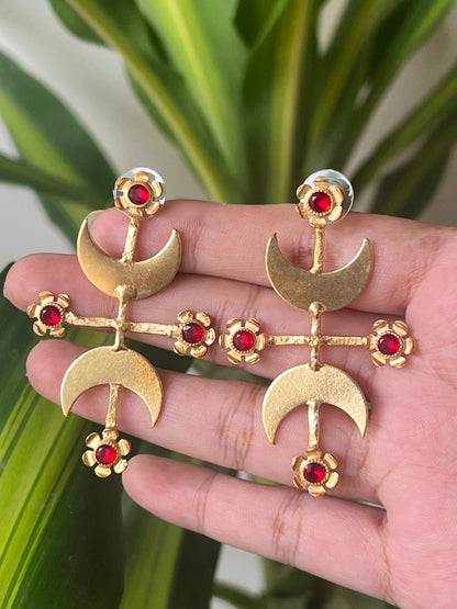 Chand phool earrings