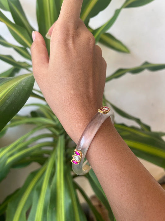 Resin kundhan bangle