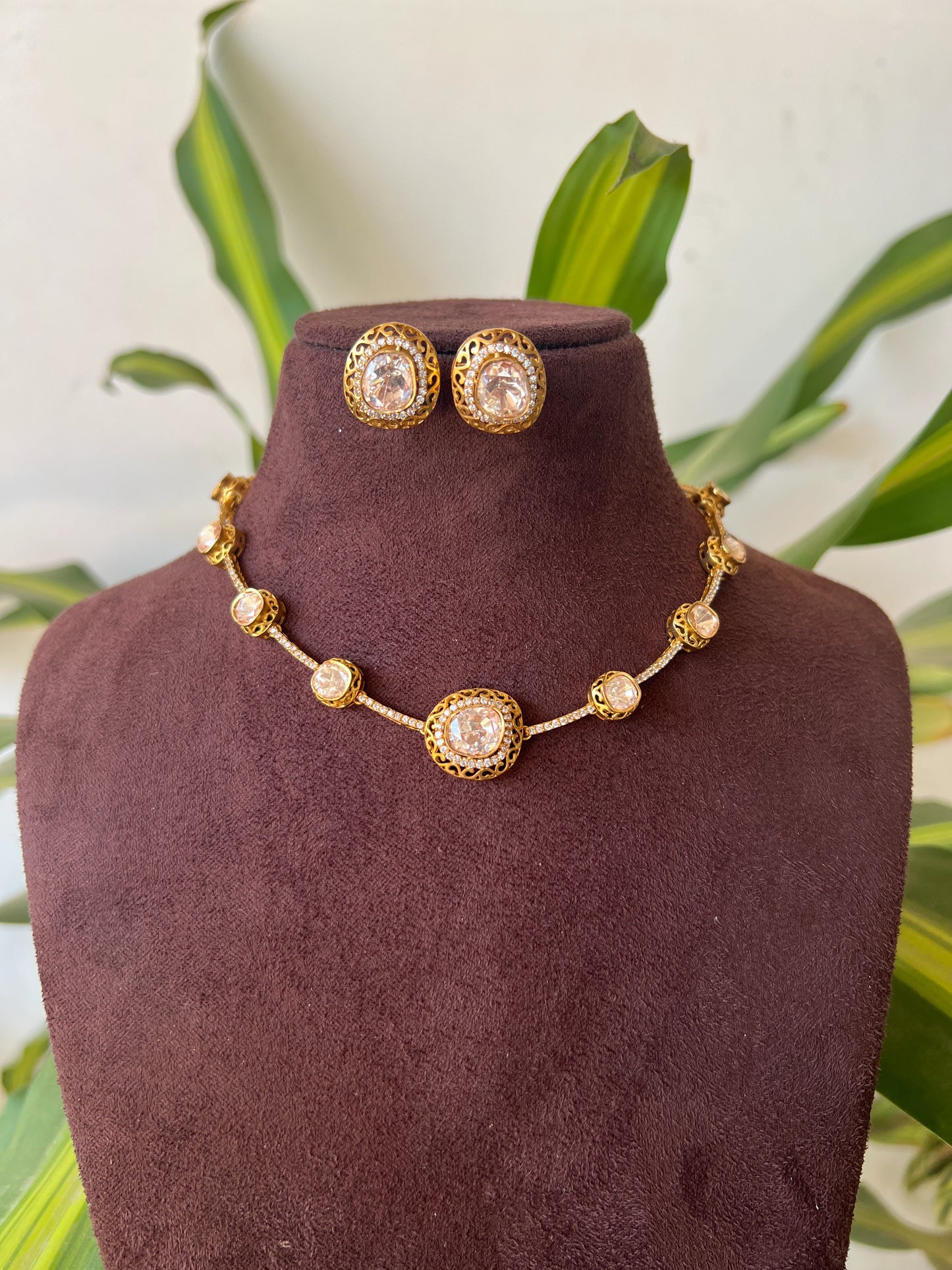 Polki necklace set