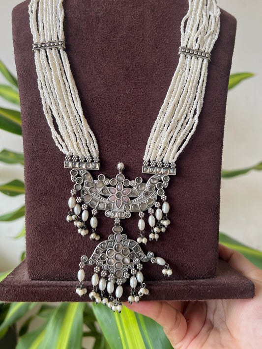 Oxidised necklace