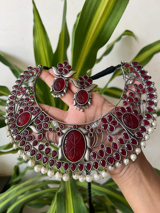 Oxidised necklace set