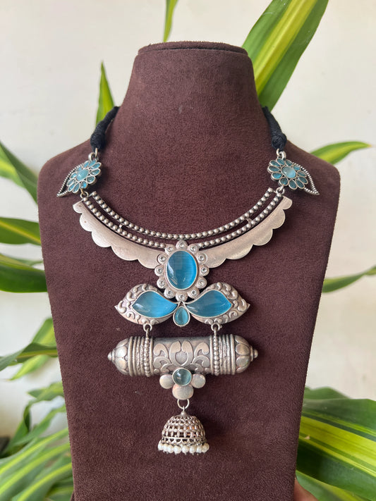 Oxidised necklace set