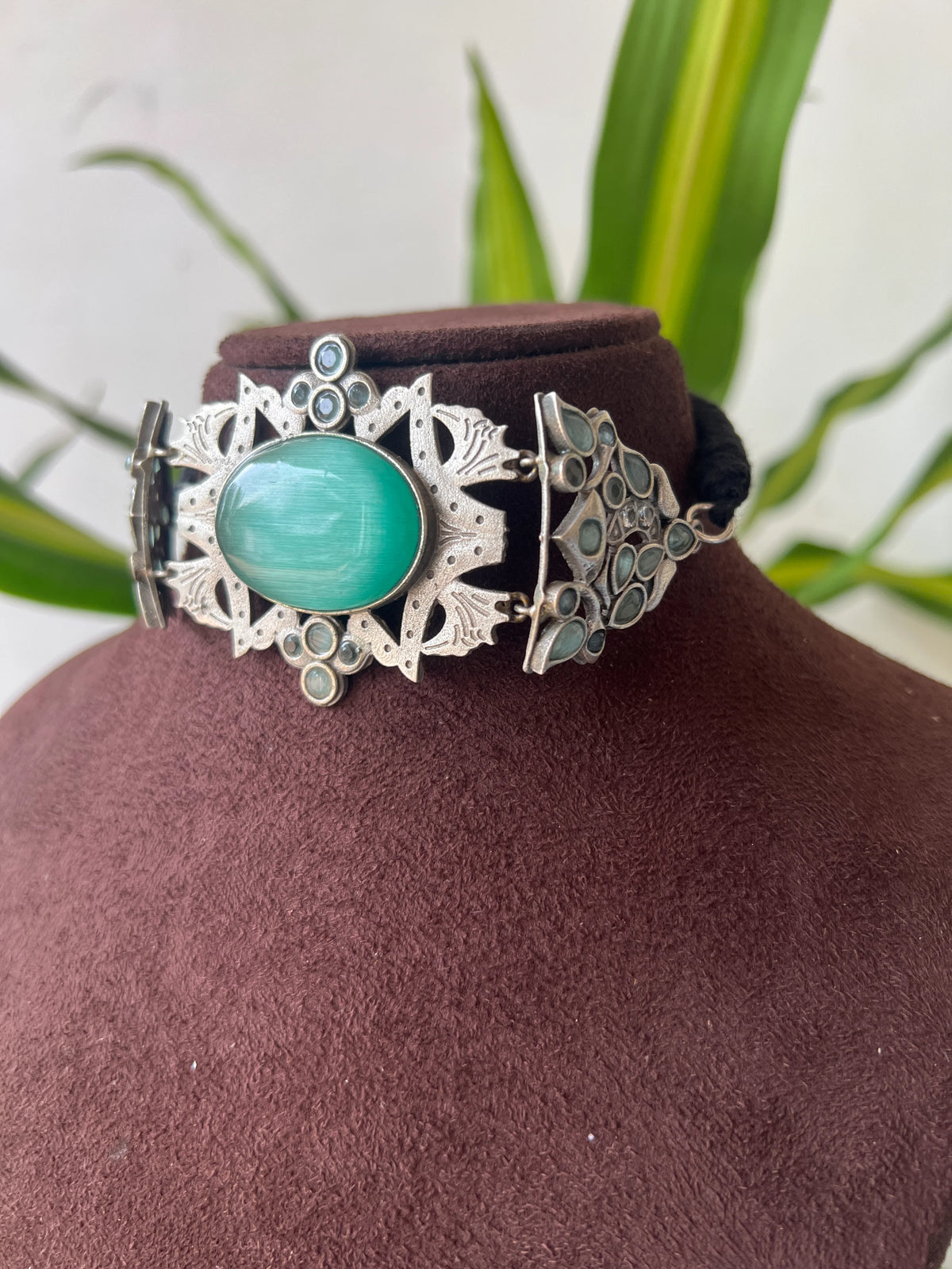 Oxidised necklace set