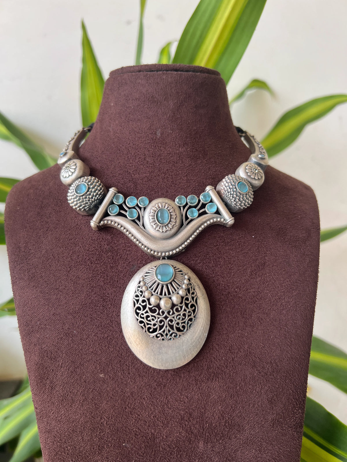 Oxidised necklace