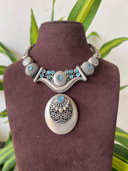 Oxidised necklace