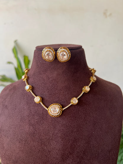 Polki necklace set