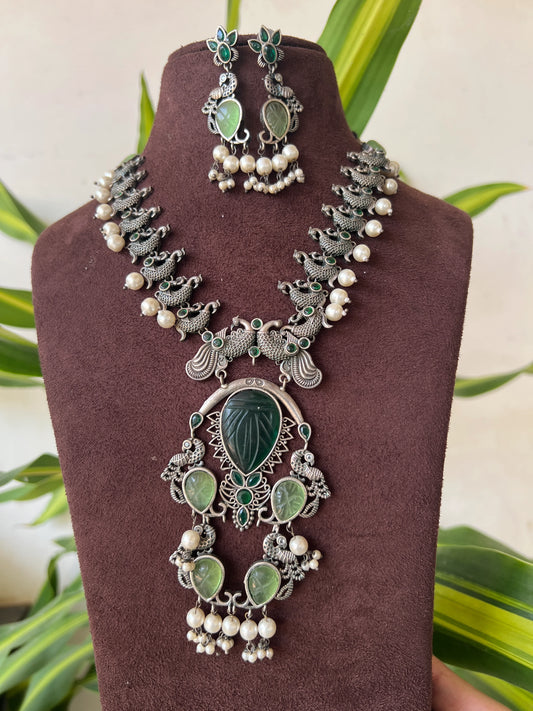 Oxidised necklace set