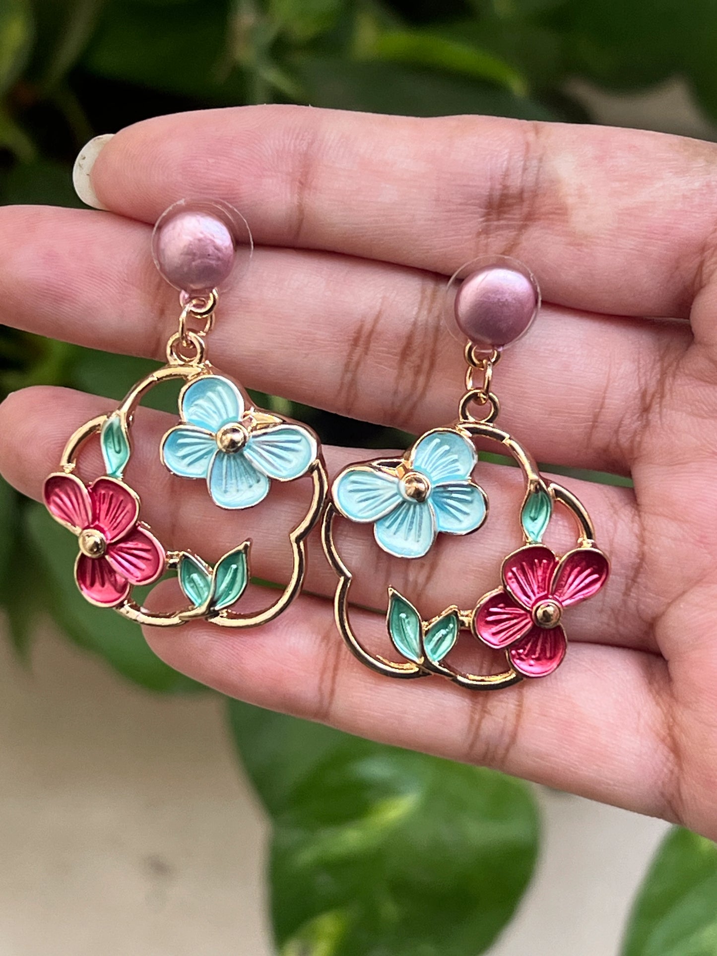 Multi colour earrings