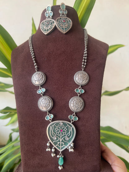 Oxidised necklace set