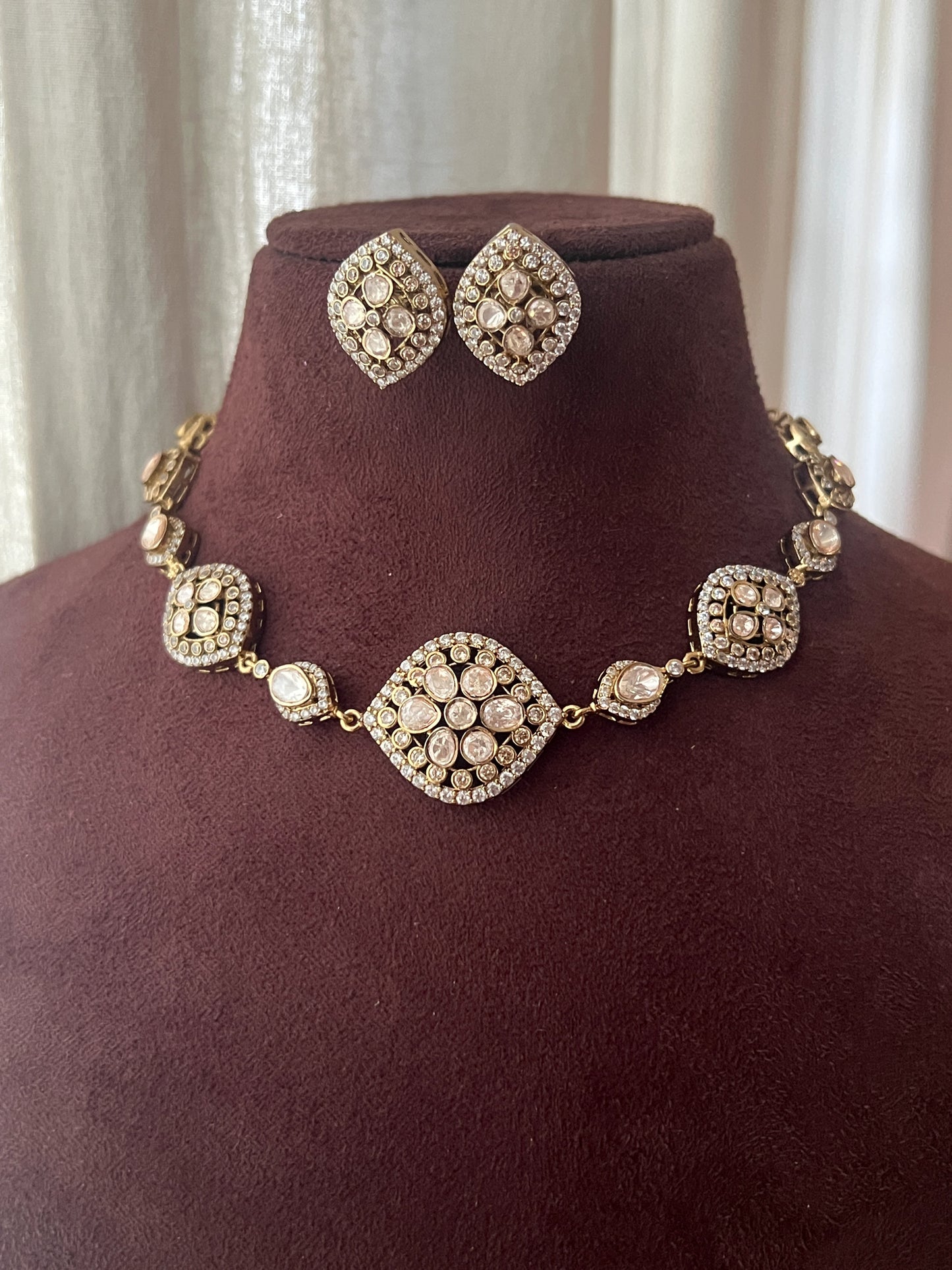 Polki necklace set