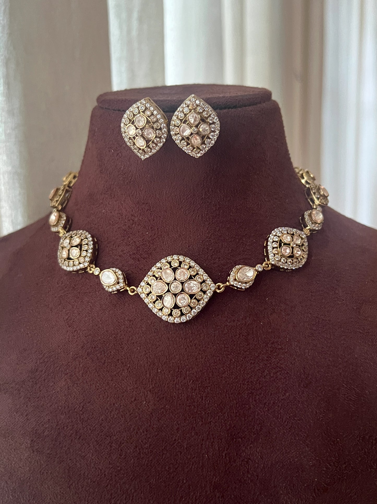 Polki necklace set