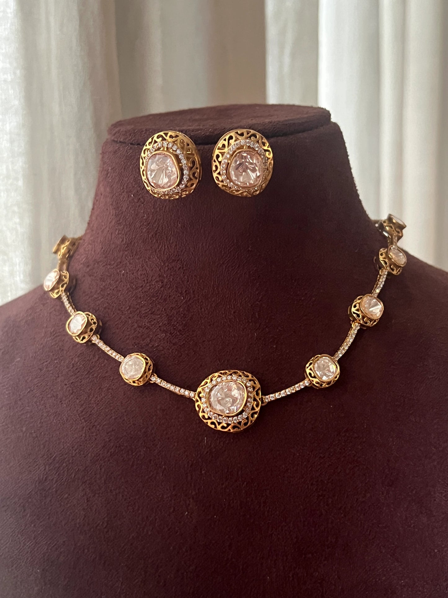 Polki necklace set