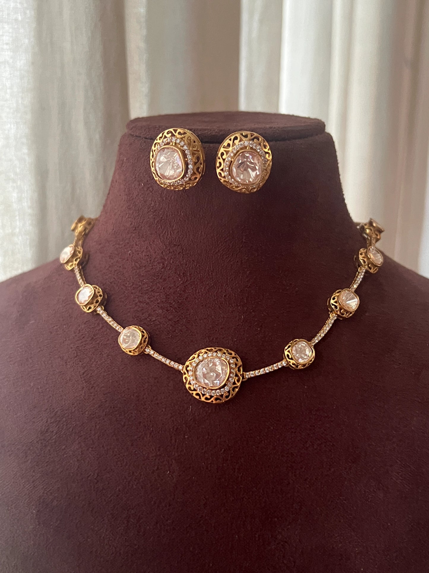 Polki necklace set