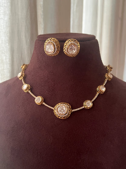 Polki necklace set