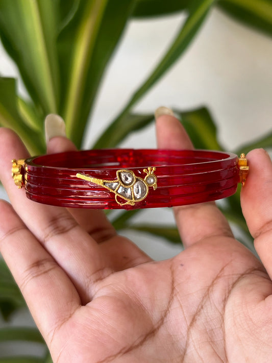 INDIRA bangles (Glass bangle with kundan)