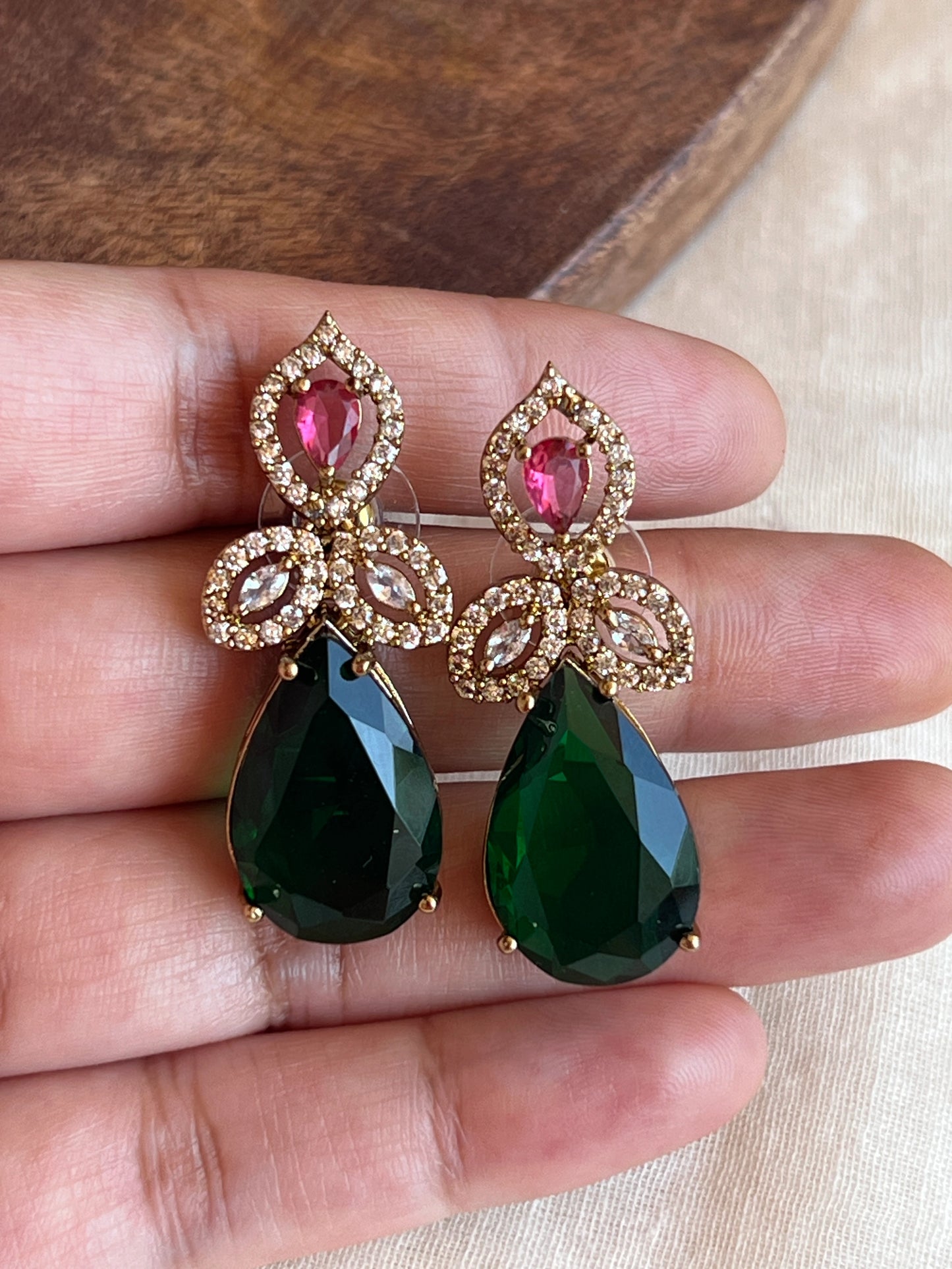 Multi stone earrings