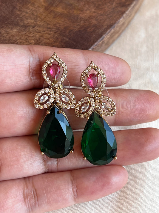 Multi stone earrings