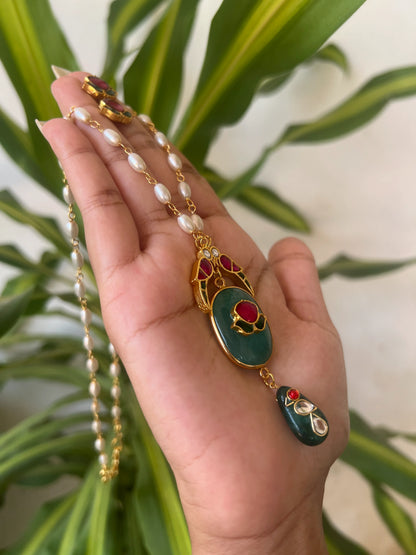 kundhan fusion necklace set