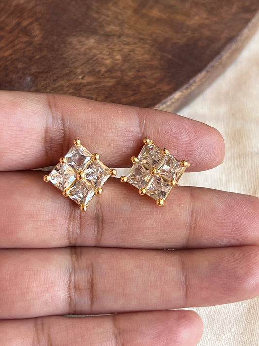 White stone studs