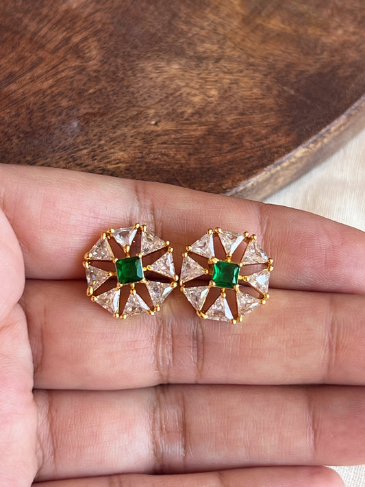 Green stone studs 1127000568