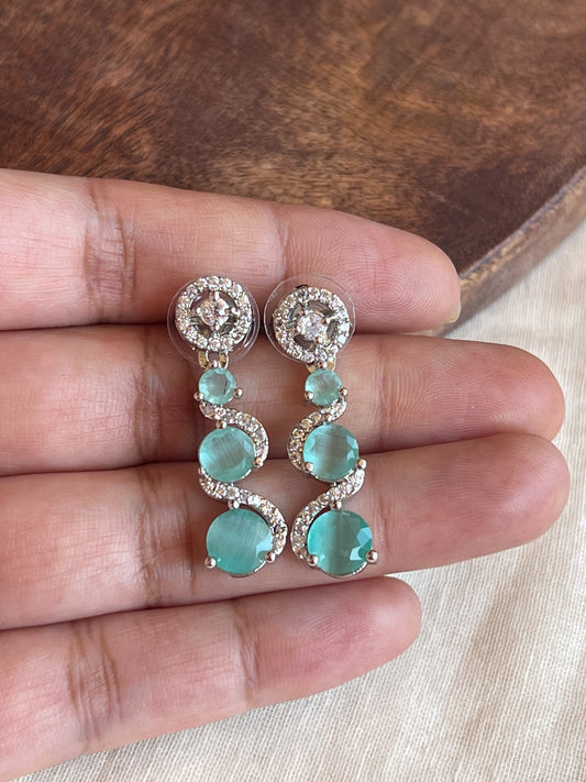 Mint stone earrings 1127000563