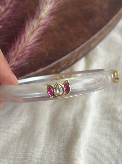 Resin kundhan bangle