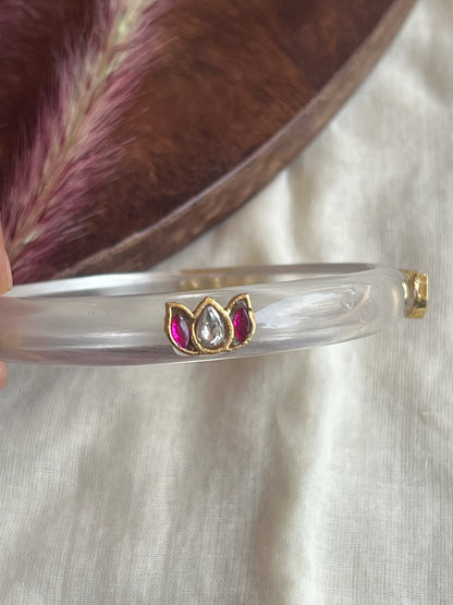 Resin kundhan bangle
