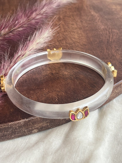 Resin kundhan bangle