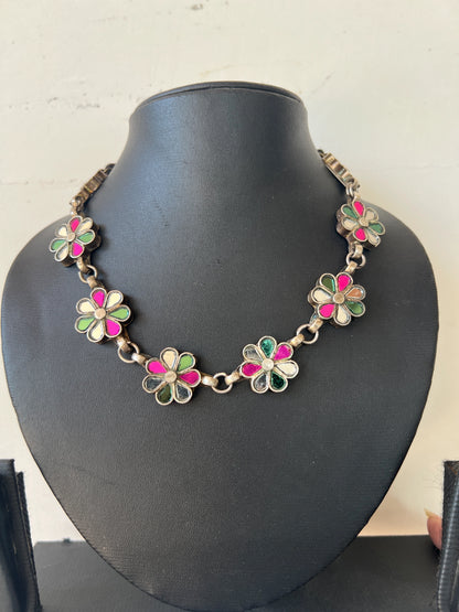 Glass Flower necklace