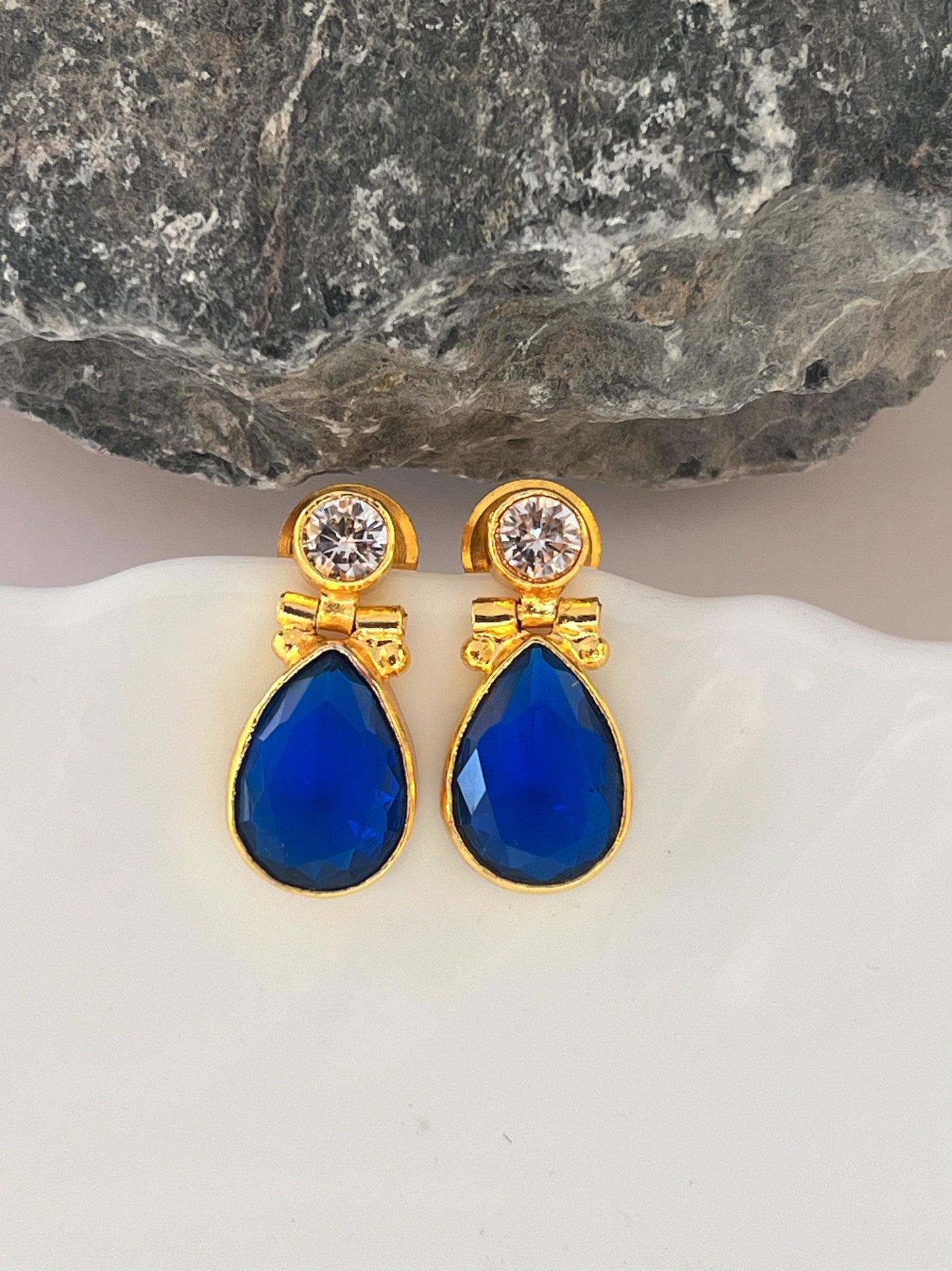Stone earrings
