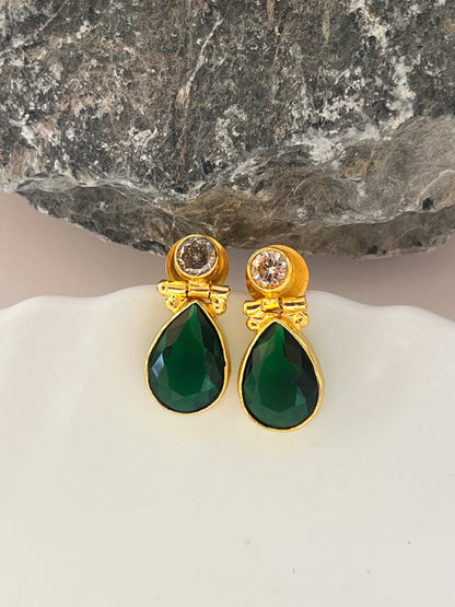 Stone earrings