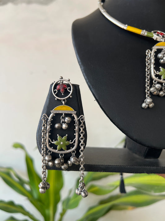 Oxidised necklace set