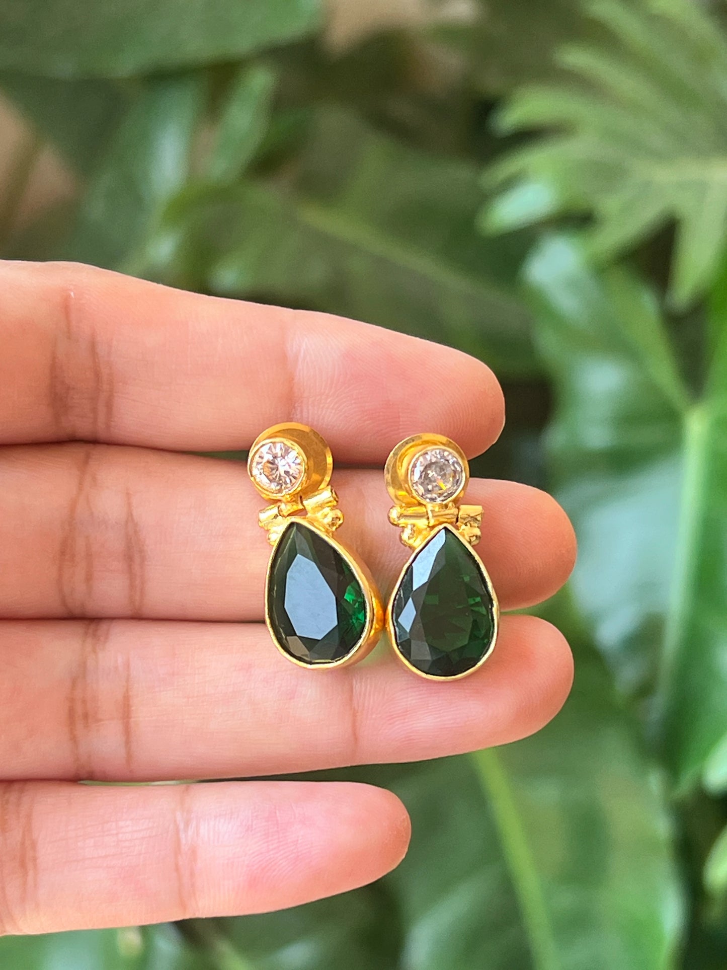 Stone earrings