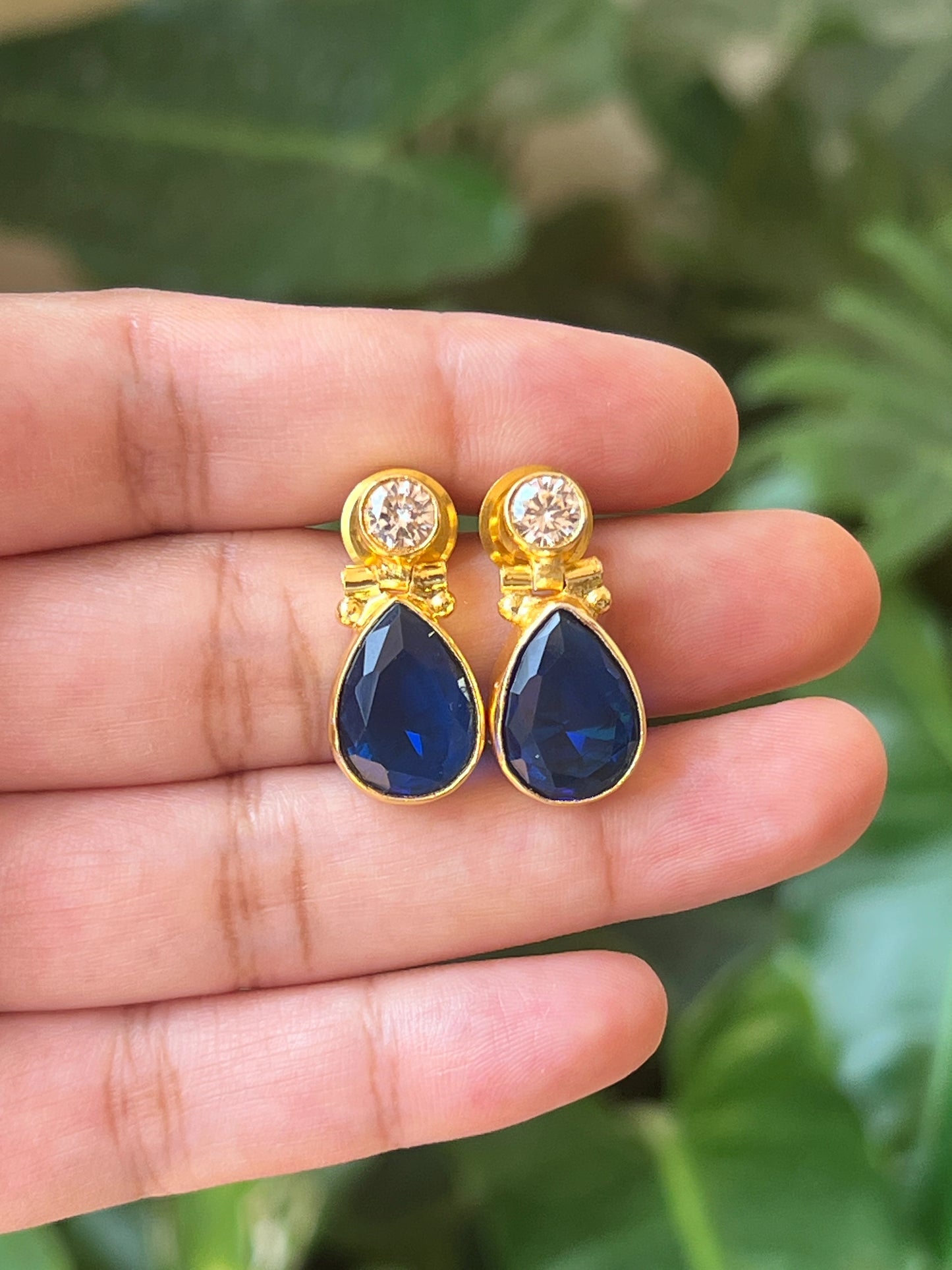 Stone earrings