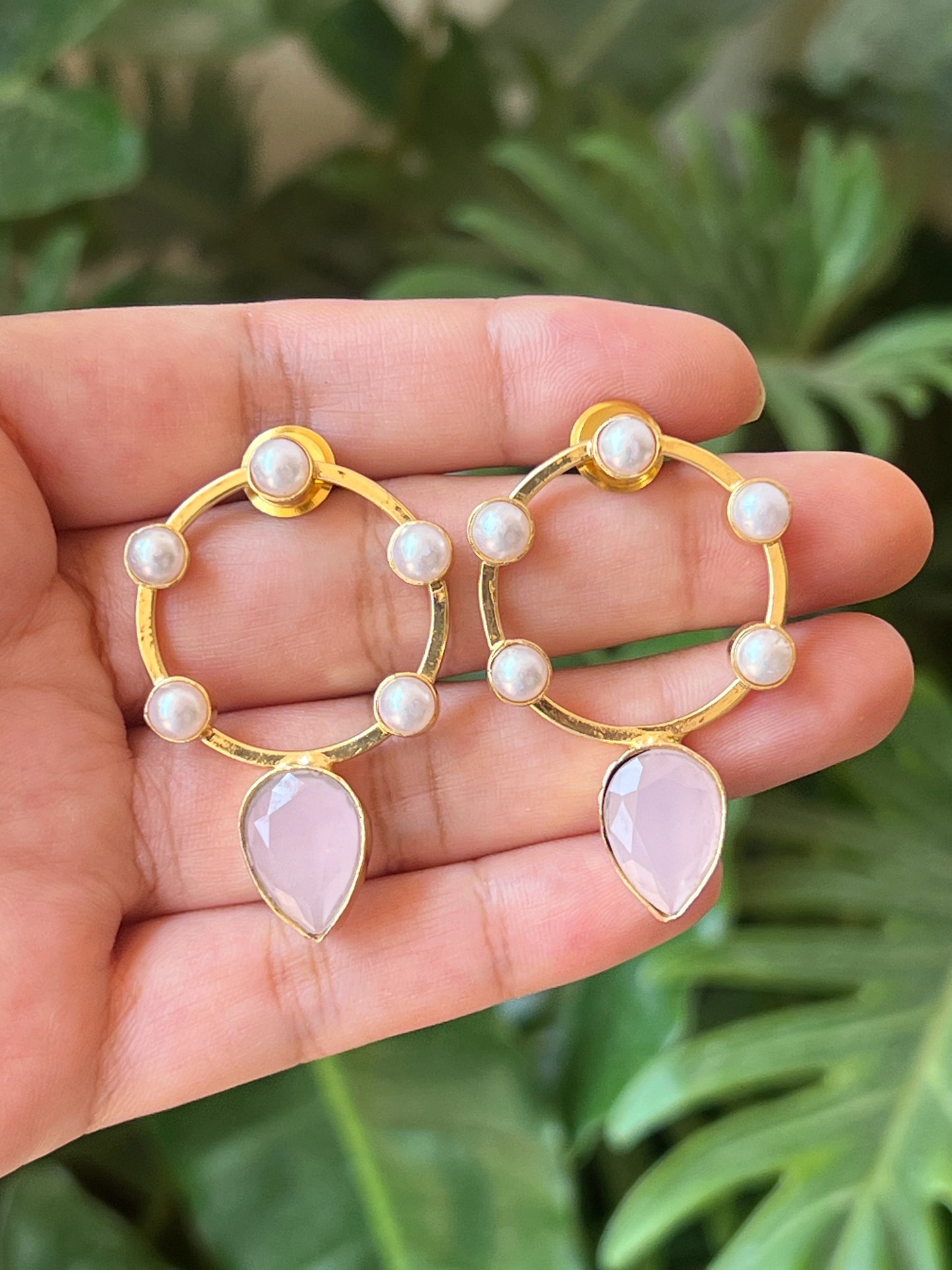 Stone earrings