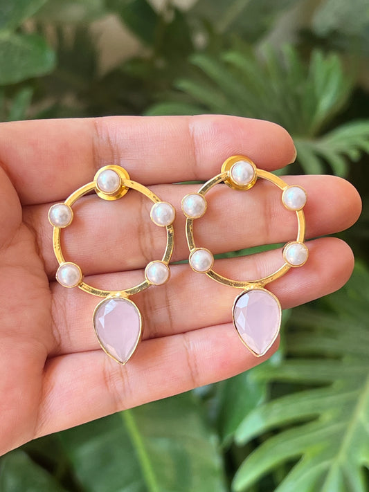 Stone earrings