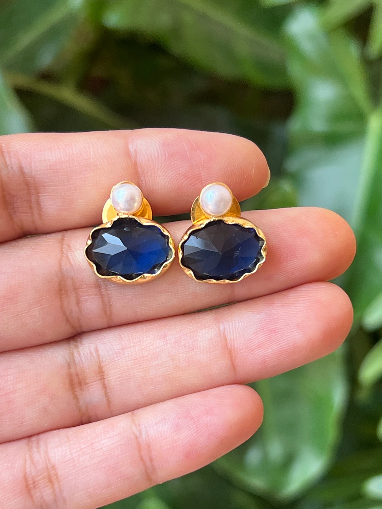 Stone earrings
