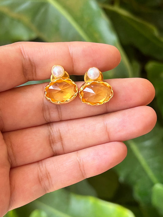 Stone earrings