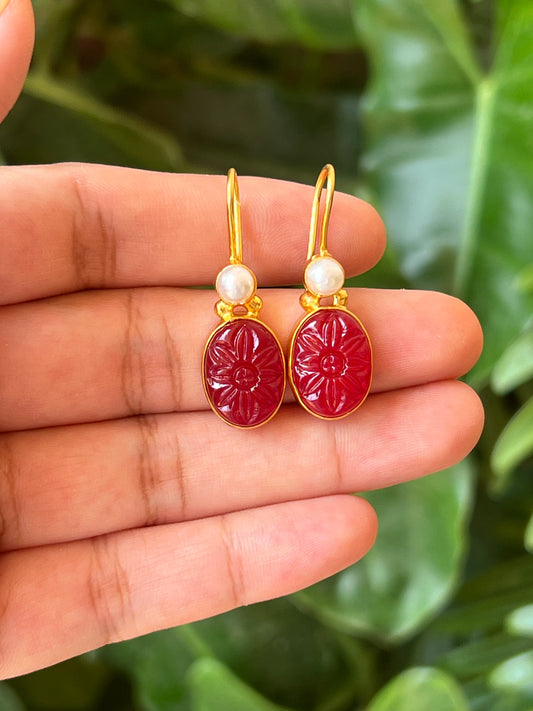 Stone earrings