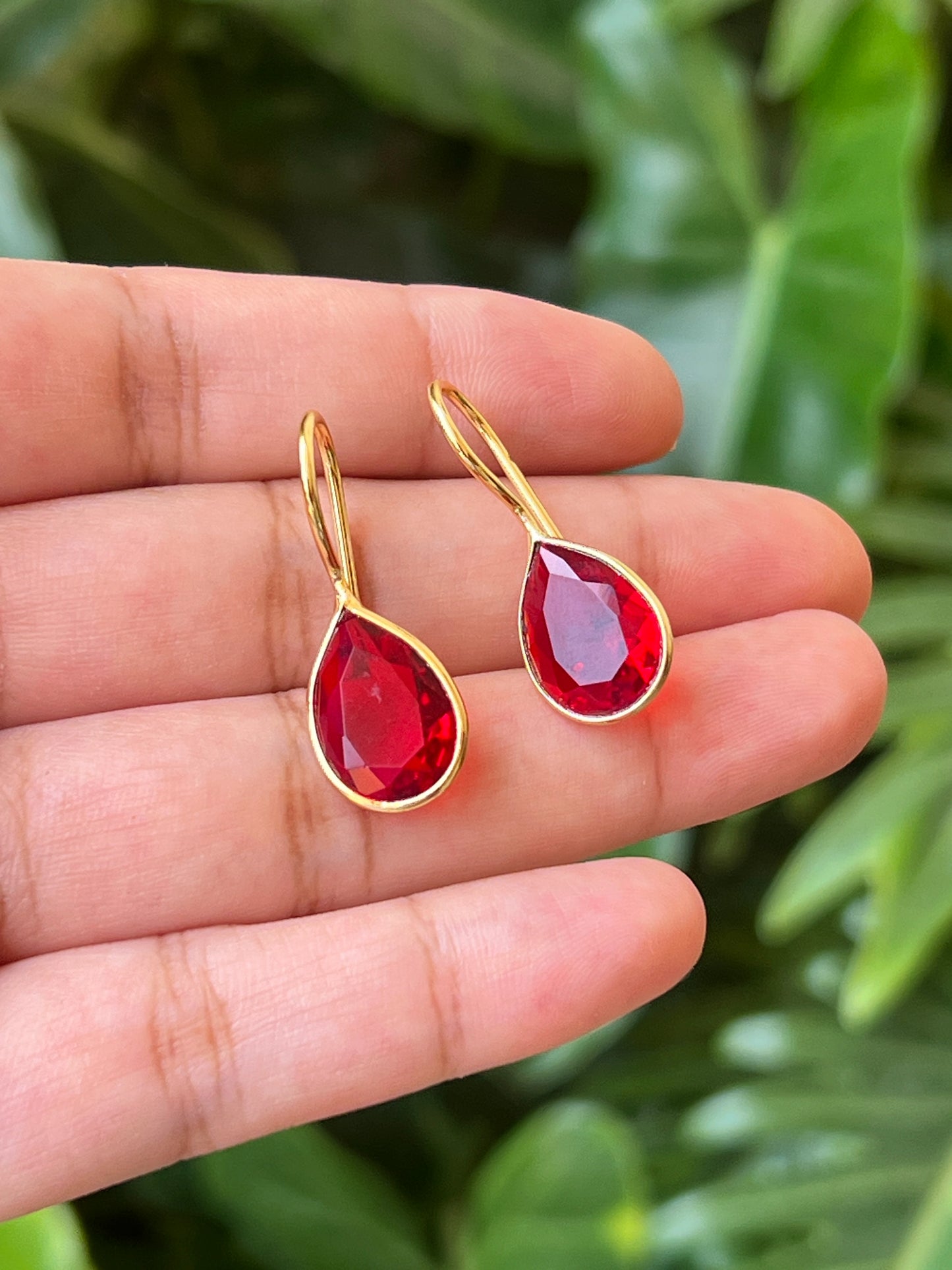 Stone earrings