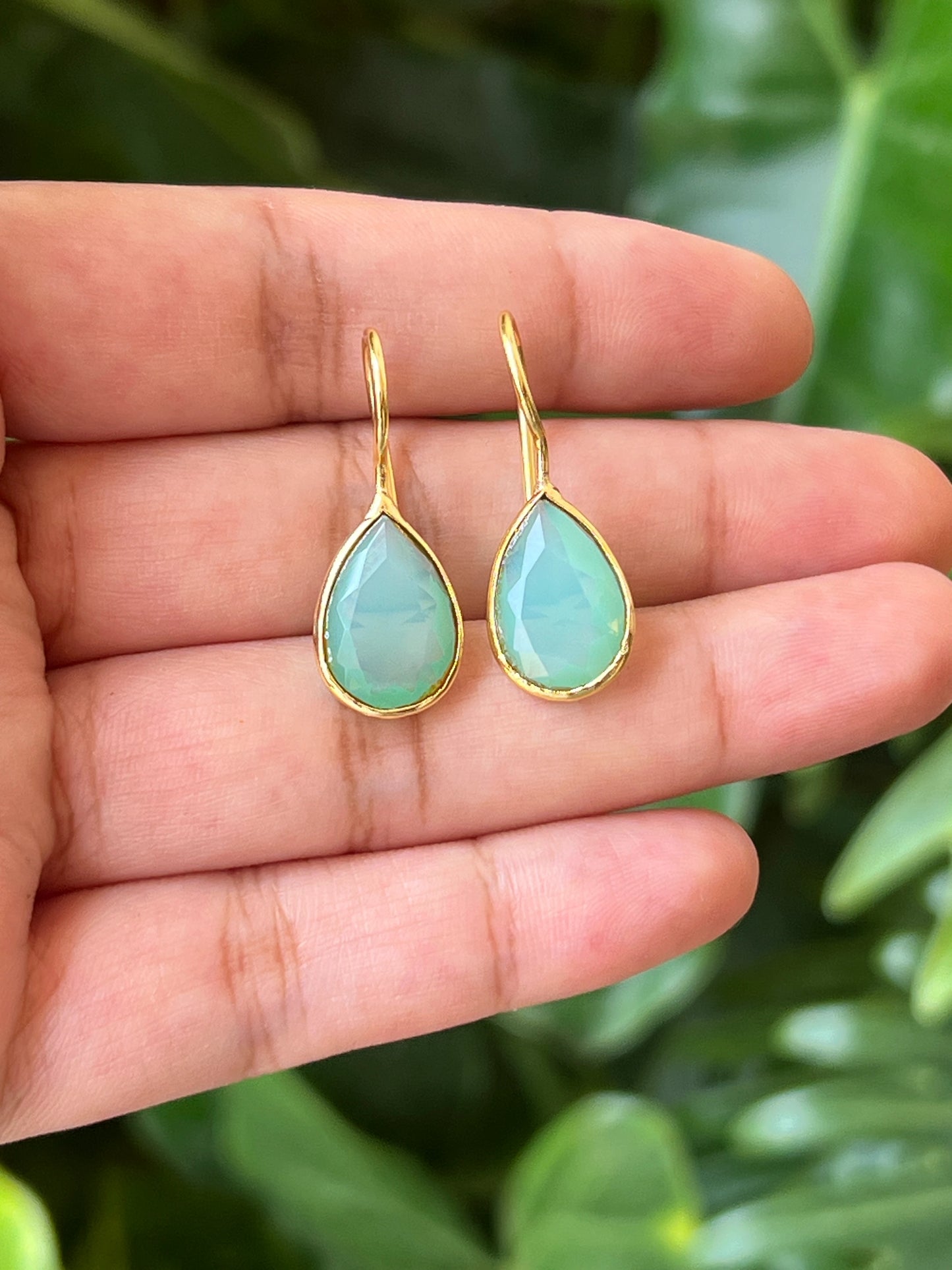 Stone earrings