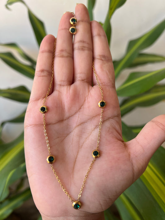 Anti tarnish necklace set